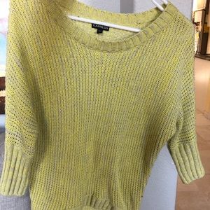 Express like green 3/4 sleeve sweater size XS